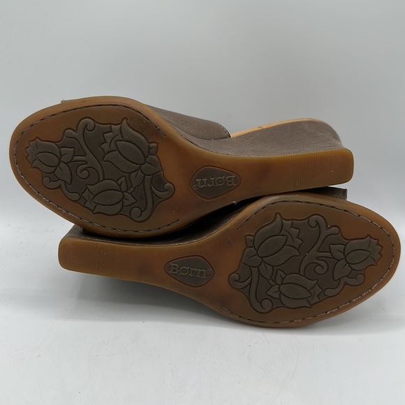 Born mocha brown leather sandals, size 6M - Picture 7 of 9